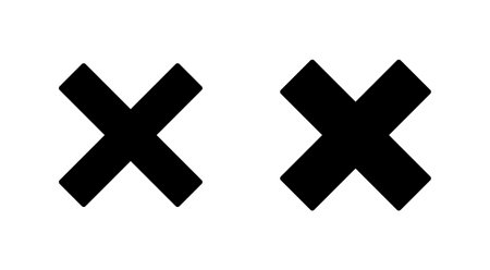 Close icon vector. Delete sign and symbol. cross signのイラスト素材
