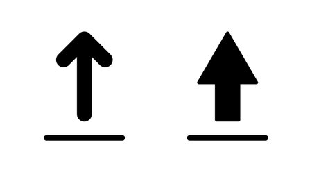 Upload icon vector. load data sign and symbolのイラスト素材