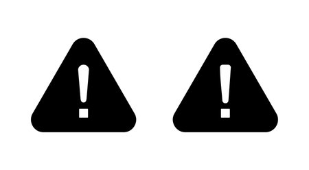 Exclamation danger icon vector. attention sign and symbol. attention signのイラスト素材
