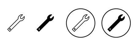 Wrench icon vector. repair icon. tools sign and symbolのイラスト素材