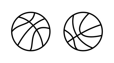 Basketball icon vector. Basketball ball sign and symbolのイラスト素材