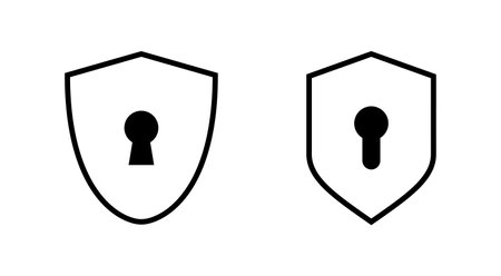 Security icon vector. protection sign and symbol. privacy. vpnのイラスト素材