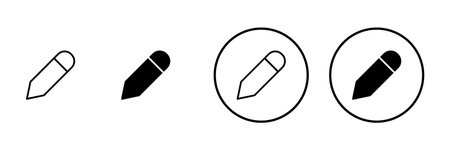 Pencil icon vector. pen sign and symbol. edit icon vectorのイラスト素材