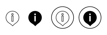 Information sign icon vector. about us sign and symbol. question mark iconのイラスト素材