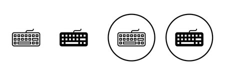 Keyboard icon vector. keyboard sign and symbolのイラスト素材