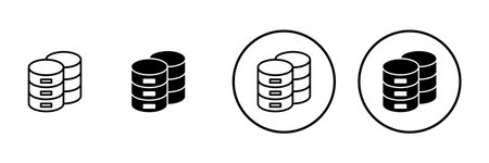 Database icon vector. database sign and symbol