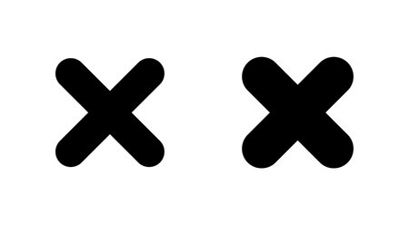 Close icon vector. Delete sign and symbol. cross signのイラスト素材