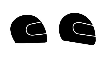 Helmet icon vector. Motorcycle helmet sign and symbol. Construction helmet icon. Safety helmetのイラスト素材