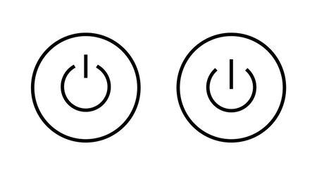 Power icon vector. Power Switch sign and symbol. Electric power