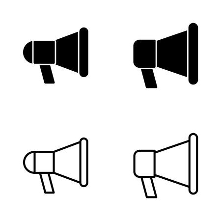 Megaphone icon vector. Loudspeaker sign and symbolのイラスト素材
