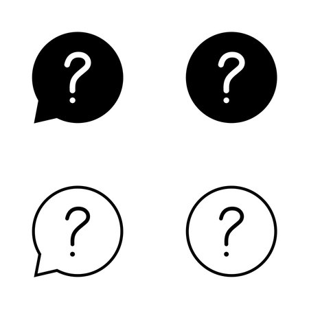 Question icon vector. question mark sign and symbolのイラスト素材