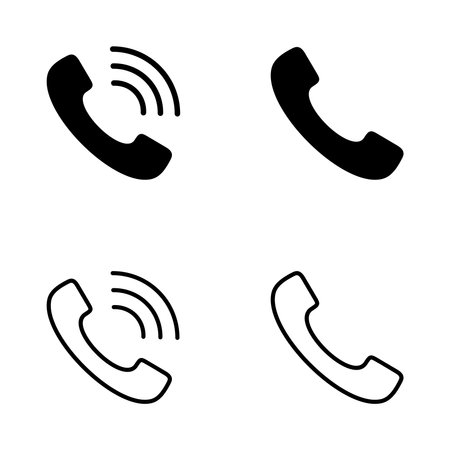 Call icon vector. telephone sign and symbol. phone icon. contact usのイラスト素材
