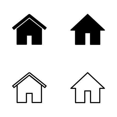 House icon vector. Home sign and symbolのイラスト素材