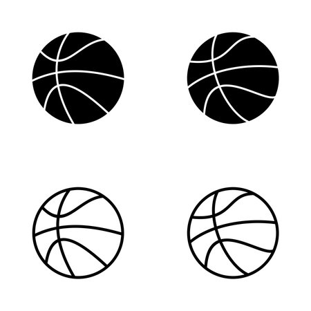 Basketball icon vector. Basketball ball sign and symbolのイラスト素材