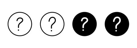 Question icon vector. question mark sign and symbolのイラスト素材