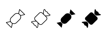 Candy icon vector. candy sign and symbol.のイラスト素材