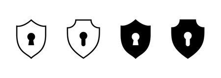 Security icon vector. protection sign and symbol. privacy. vpnのイラスト素材
