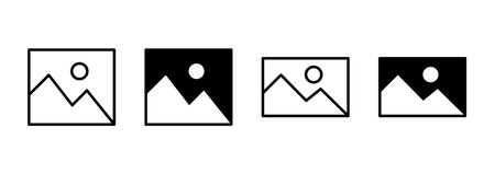 Picture icon vector. photo gallery sign and symbol. image icon