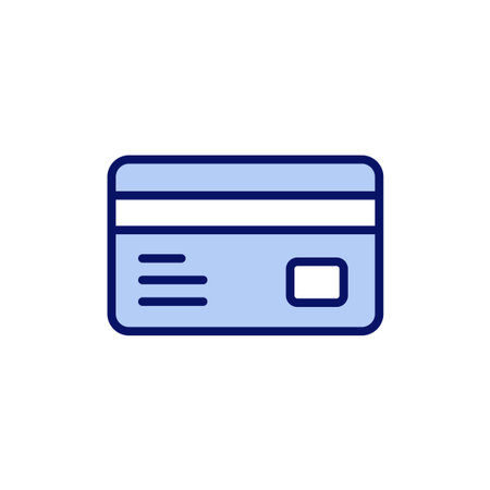 Credit card icon vector. Credit card payment sign and symbolのイラスト素材
