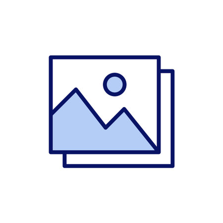 Picture icon vector. photo gallery sign and symbol. image iconのイラスト素材