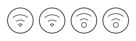 Wifi icon vector. signal sign and symbol. Wireless  iconのイラスト素材