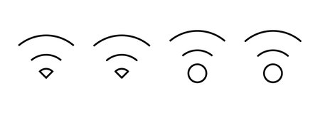 Wifi icon vector. signal sign and symbol. Wireless  iconのイラスト素材