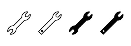 Wrench icon vector. repair icon. tools sign and symbolのイラスト素材