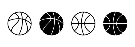 Basketball icon vector. Basketball ball sign and symbolのイラスト素材