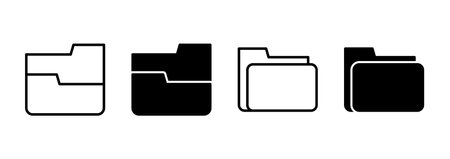 Folder icon vector. folder sign and symbolのイラスト素材