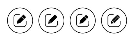 Edit icon vector. edit document sign and symbol. edit text icon. pencil. sign upのイラスト素材