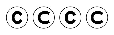 Copyright icon vector. copyright sign and symbolのイラスト素材