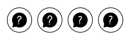 Question icon vector. question mark sign and symbolのイラスト素材