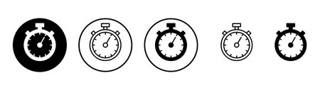 Stopwatch icon vector. Timer sign and symbol. Countdown icon. Period of time