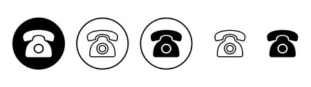 Telephone icon vector. phone sign and symbolのイラスト素材