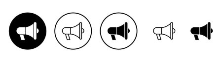 Megaphone icon vector. Loudspeaker sign and symbolのイラスト素材
