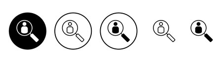 Hiring icon vector. Search job vacancy sign and symbol. Human resources concept. Recruitmentのイラスト素材