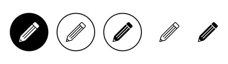 Pencil icon vector. pen sign and symbol. edit icon vectorのイラスト素材