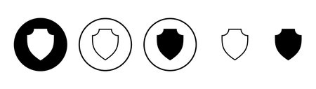 Shield icon vector. Protection icon. Security sign and symbolのイラスト素材