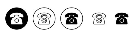 Telephone icon vector. phone sign and symbolのイラスト素材