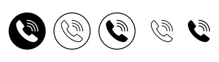 Call icon vector. telephone sign and symbol. phone icon. contact usのイラスト素材