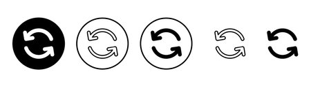 Refresh icon vector. Reload sign and symbol. Update icon.
