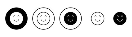 Smile icon vector. smile emoticon icon. feedback sign and symbol