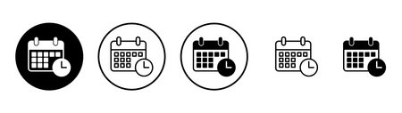 Calendar icon vector. Calender sign and symbol. Schedule icon symbol