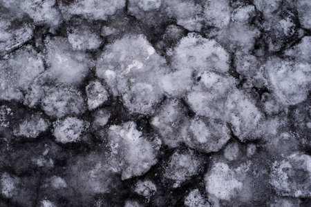 The unique texture of the ice for the designer. The background for the copyspace.