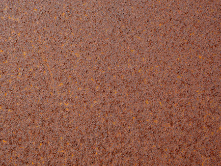 Rusted brown abstract texture. Corroded metal background. Rusty corrosion. Rusty metal surface with...