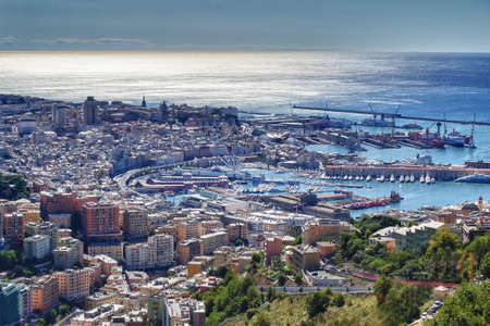 Port of Genoa landscapeの写真素材