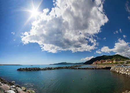  coast of Chiavari, Liguria, Italy