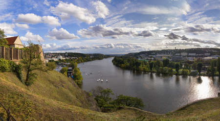 Moldovan river run to Pragueの写真素材