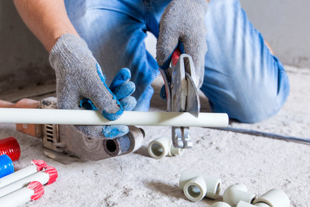 Plumber welding