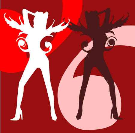 Angels. Vectorのイラスト素材